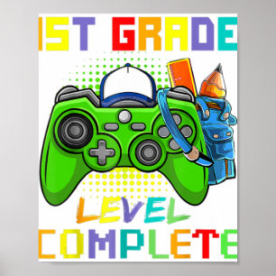 1st Grade Level Complete First Grade Graduation Vi Poster