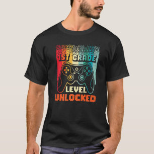 1st Grade Level Unlocked Back To School First Grad T-Shirt