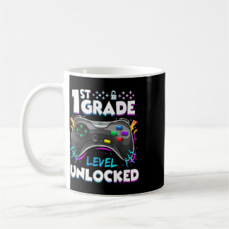 1st Grade Level Unlocked Ck To School First Day Ga Coffee Mug