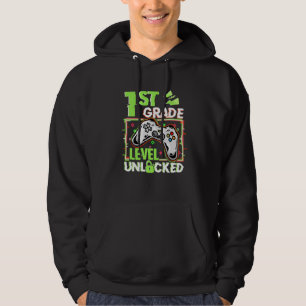 1St Grade Level Unlocked Hoodie