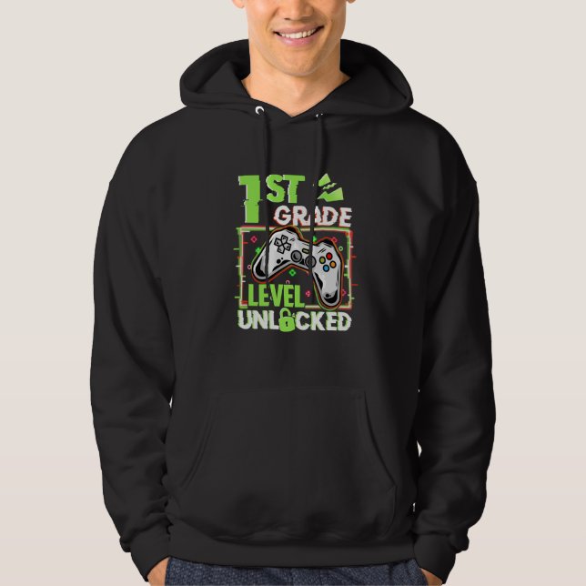 1St Grade Level Unlocked Hoodie (Front)