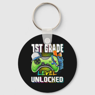 1st Grade Level Unlocked Video Game Ck To School B Key Ring