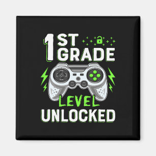 1st Grade Level Unlocked Video Game Ck To School B Magnet