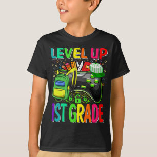 1st Grade Level Up Back To School Unlocked  T-Shirt