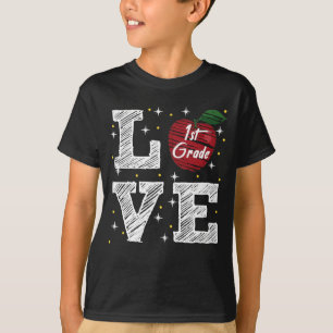 1st grade love apple  T-Shirt