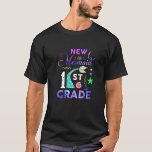 1st Grade Mermaid Cute Girls Princess First Grade T-Shirt