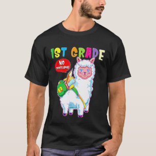 1st Grade No Probllama Cute First Grader Llama T-Shirt
