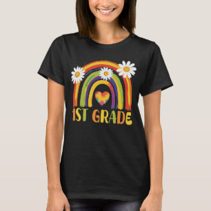 1st Grade Rainbow Back to School Teacher T-Shirt