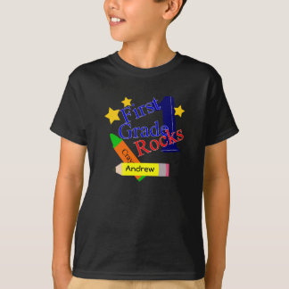 1st Grade Rocks Boys T-Shirt