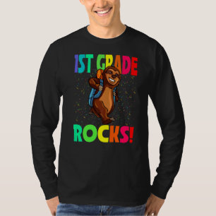 1st Grade Rocks Sloth Back To School T-Shirt