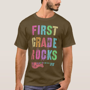 1st GRADE ROCKS Student Teacher Team Rockstar FIRS T-Shirt