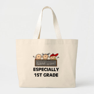 1st Grade School is Cool Tshirts and Gifts Large Tote Bag