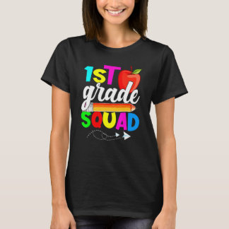 1st Grade Squad Back To School First Day Of School T-Shirt