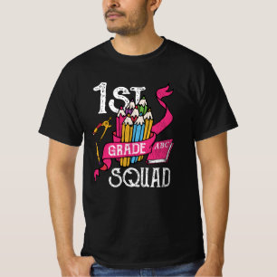 1st Grade Squad Back to School Student Kids Gift   T-Shirt