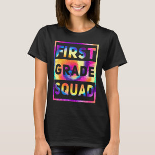 1st Grade Squad Back To School Teacher Student Rai T-Shirt
