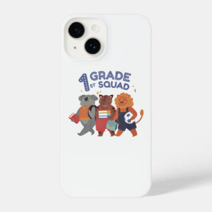 1st Grade Squad Cute Animal Design iPhone 14 Case