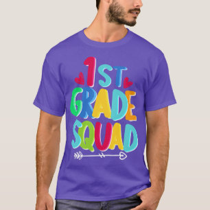 1st Grade Squad Cute Back To School For Kids Gift  T-Shirt