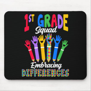 1st Grade Squad Embracing Differences - Sped Teach Mouse Pad