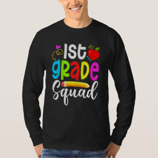 1st Grade Squad First Day Back To School Students  T-Shirt