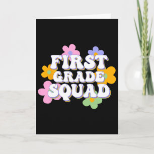 1st Grade Squad Team Ck To School Teachers Student Card