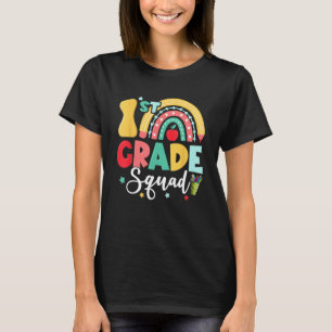 1st Grade Squad Team Funny Back To School Girls Bo T-Shirt