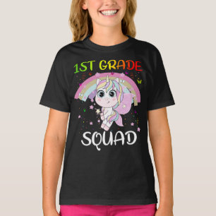 1st Grade Squad Third Teacher Student Team Unicorn T-Shirt