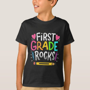 1st Grade Teacher Gift 1st Grade Rock T-Shirt