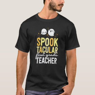 1st Grade Teacher Halloween Matching School First T-Shirt