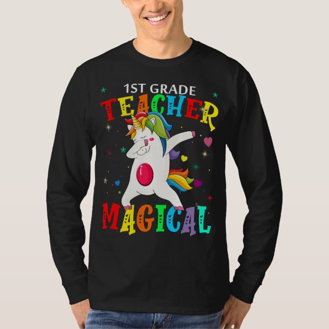 1st grade teacher magical T-Shirt (Front)