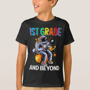 1st Grade Tee Back to School Spaceman Space Lovers