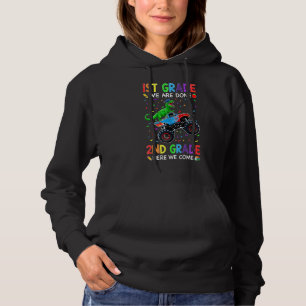 1st Grade We Are Done First Grade Dinosaurs Monste Hoodie