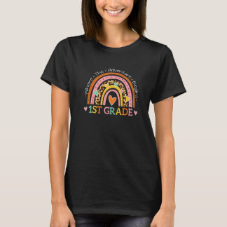 1st Grade Where The Adventure Begins Teacher Leopa T-Shirt