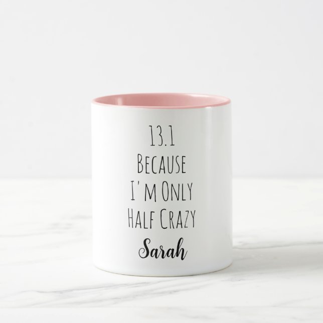 1st Half Marathon Funny Marathoner Runner Running Mug (Center)