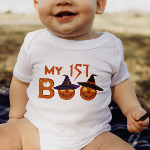 1st Halloween Illustration  Baby Bodysuit