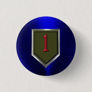 1st Infantry Division “Big Red One” 3 Cm Round Badge