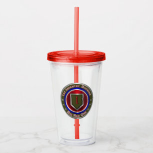 1st Infantry Division “Big Red One” Acrylic Tumbler