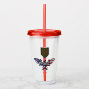 1st Infantry Division “Big Red One” Acrylic Tumbler