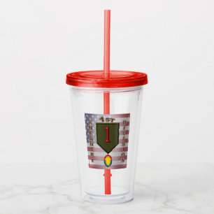 1st Infantry Division “Big Red One” Acrylic Tumbler