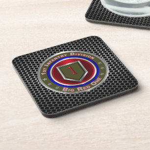 1st Infantry Division “Big Red One” Coaster