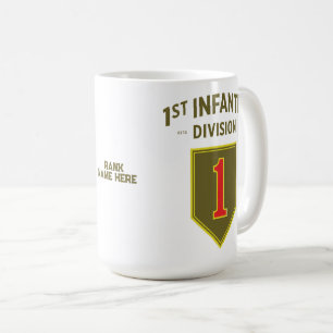 1st Infantry Division "Big Red One" Custom Coffee Mug