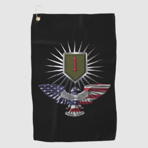 1st Infantry Division “Big Red One” Custom Eagle Golf Towel