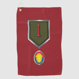 1st Infantry Division “Big Red One” Custom Patch Golf Towel