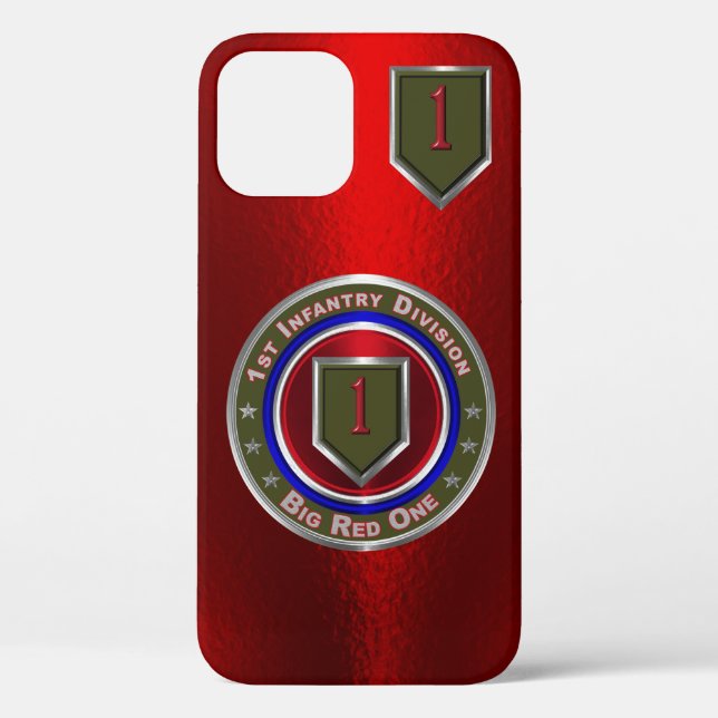 1st Infantry Division “Big Red One” Customised Case-Mate iPhone Case (Back)
