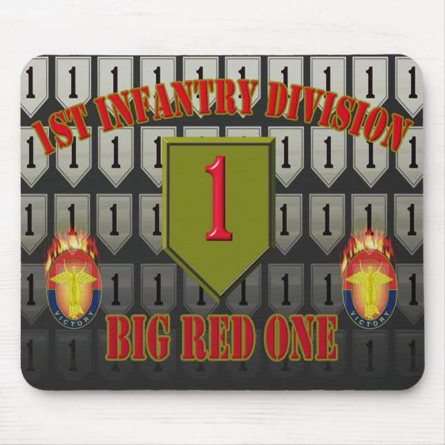 1st Infantry Division “Big Red One”  Mouse Pad (Front)