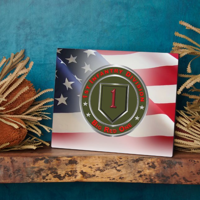 1st Infantry Division “Big Red One”  Plaque (Side)