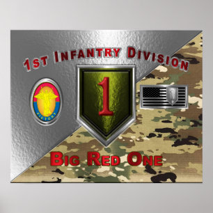 1st Infantry Division “Big Red One”  Poster