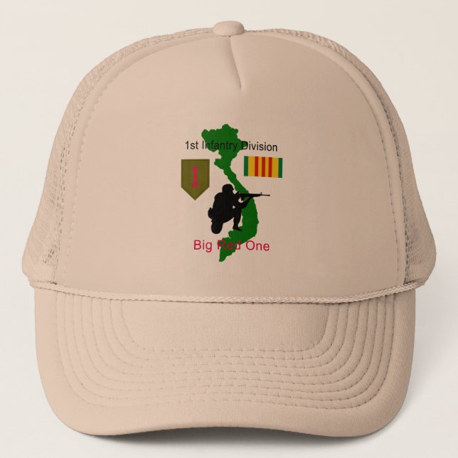 1st Infantry Division Big Red One Vietnam Vet Hat (Front)