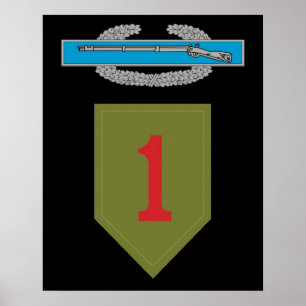 1st Infantry Division CIB Poster