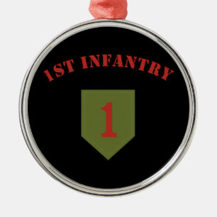 1st Infantry Division Metal Tree Decoration
