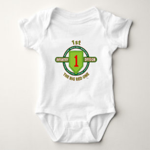 1ST INFANTRY DIVISION "THE BIG RED ONE" BABY BODYSUIT